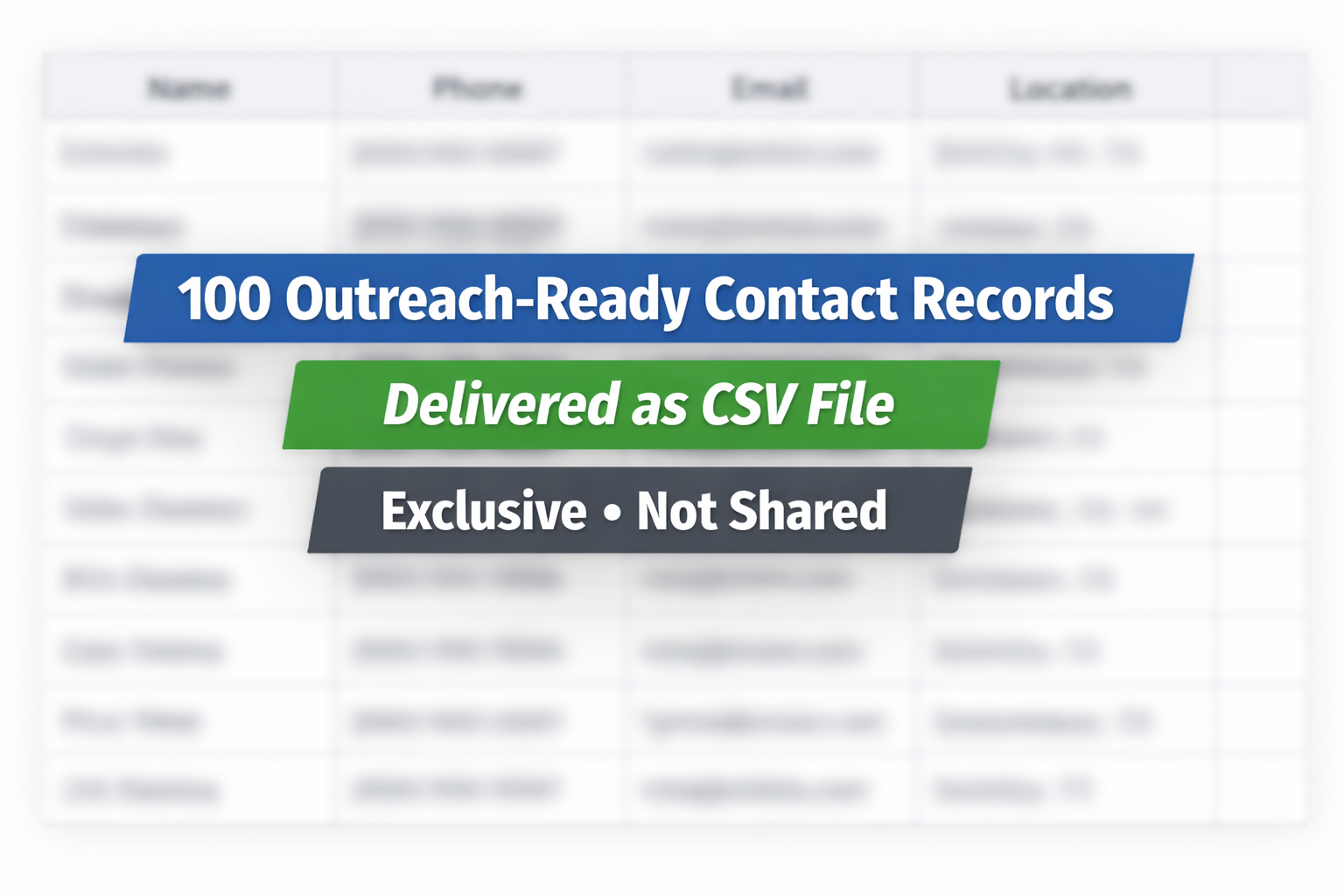 100 Direct Contacts